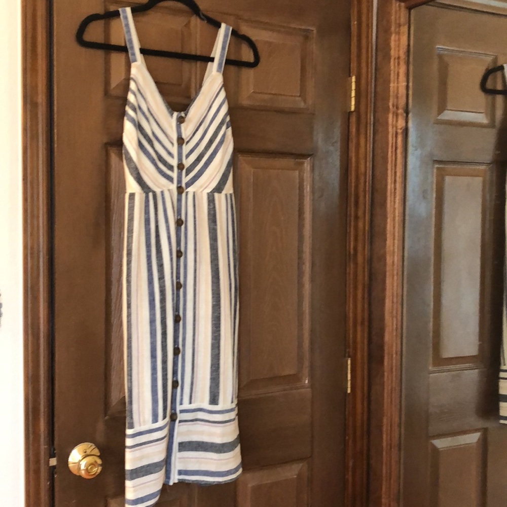 Striped Midi Dress